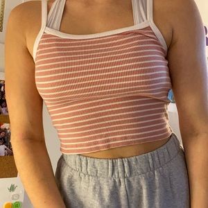Brandy Melville Striped Crop Top
